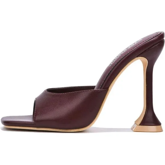 Women Cape Robbin Square Open Toe Shoes Heels Lithe Sexy Shoes - Picture 2 of 4